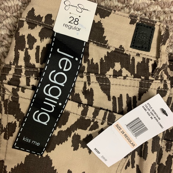 Jessica Simpson Ikat Print Kiss Me Jeggings Ladies Sz 28 - Picture 5 of 5